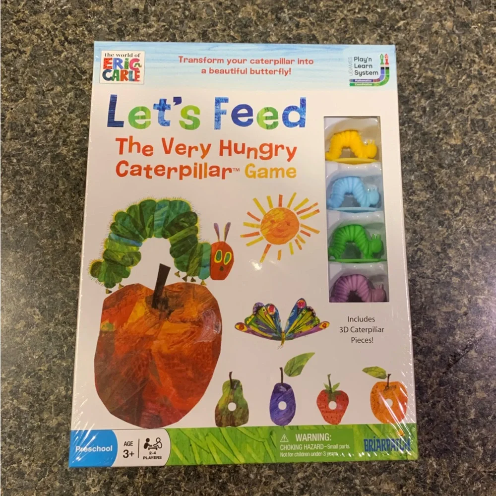 Let's Feed The Very Hungry Caterpillar Counting Cards Kids Game For Preschool 3+ - Picture 3 of 5